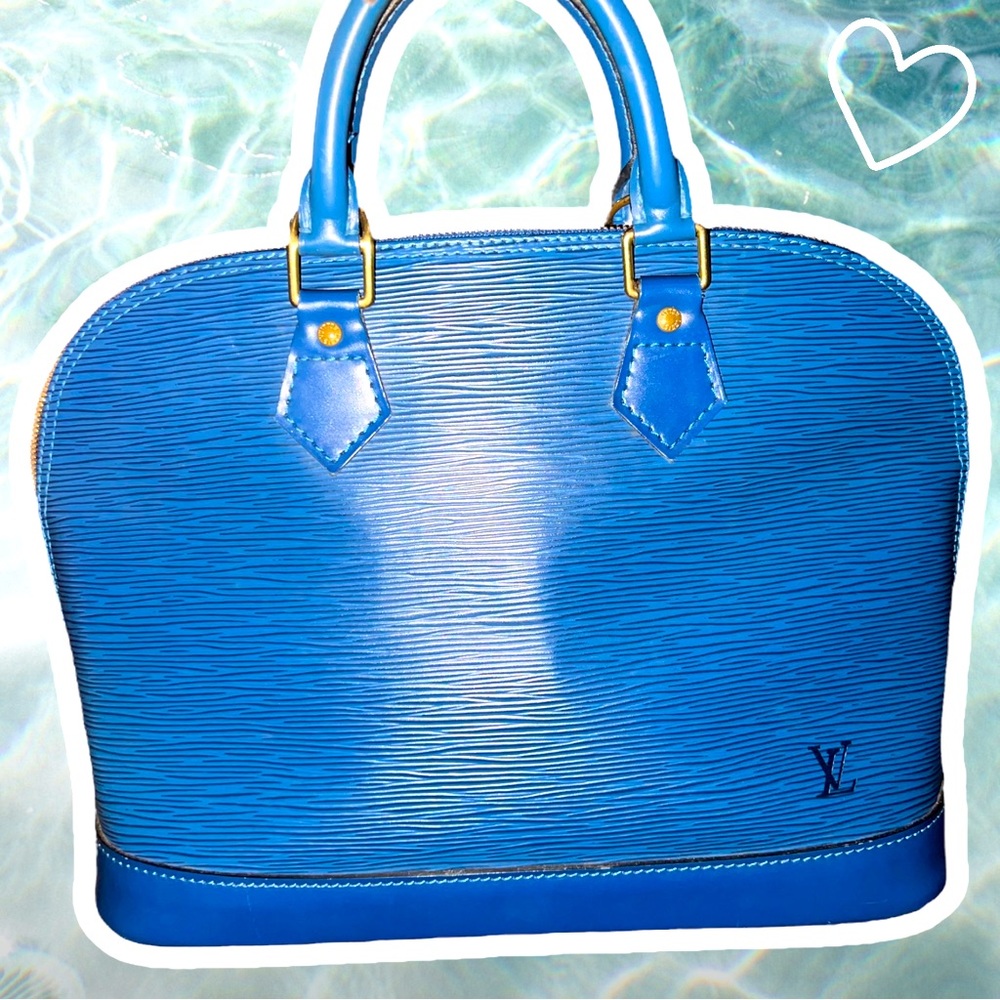 SOLD - Authentic Louis Vuitton Epi Blue Alma Handbag! EUC! With Dustbag!!